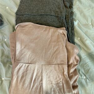 Gray and Tan Maxi Skirts